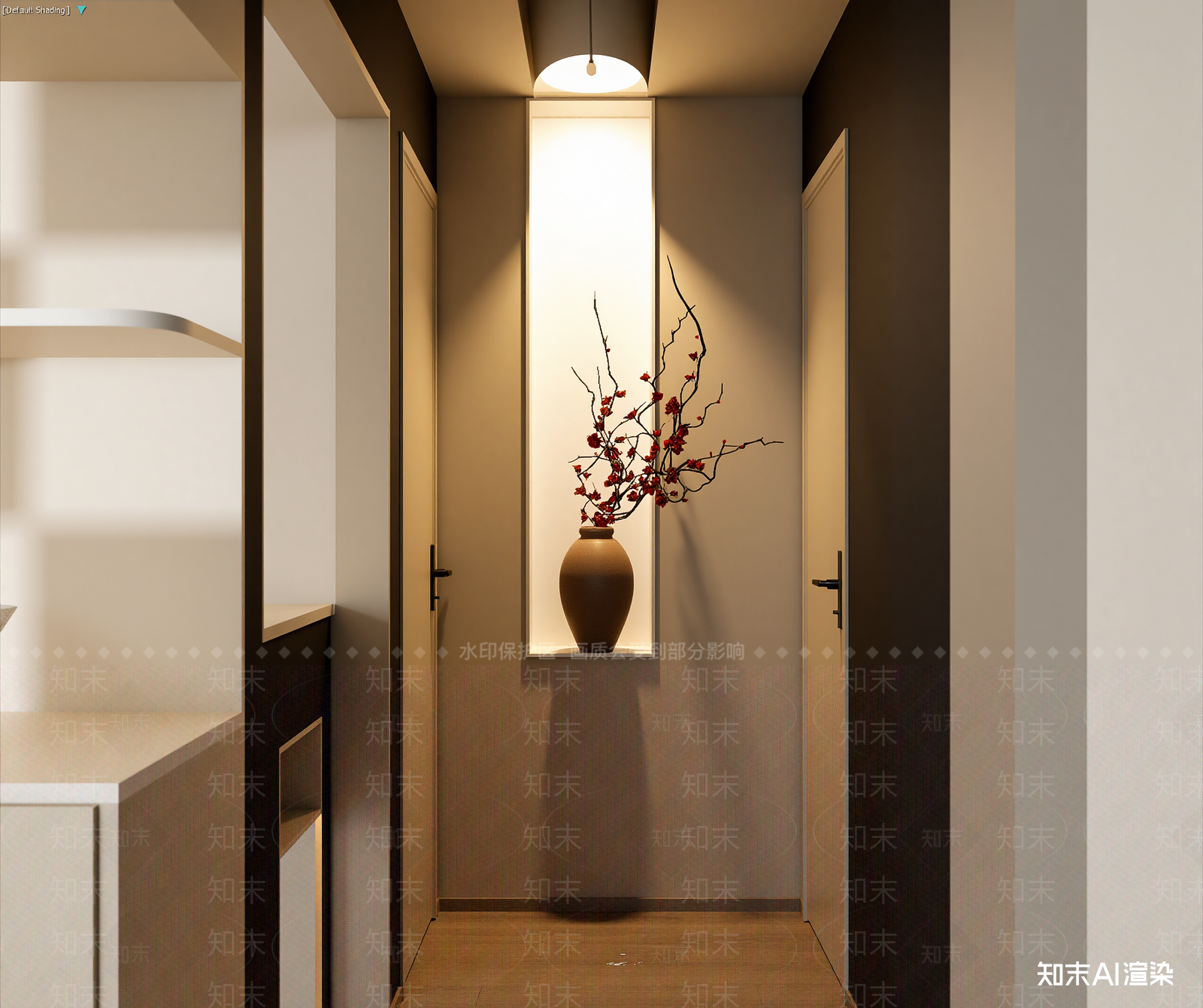 禅意玄关3D模型下载【ID:1215143512】