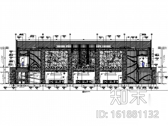 [广州]连锁品牌酒店豪华酒店大堂装修施工图（含实景）cad施工图下载【ID:161881132】