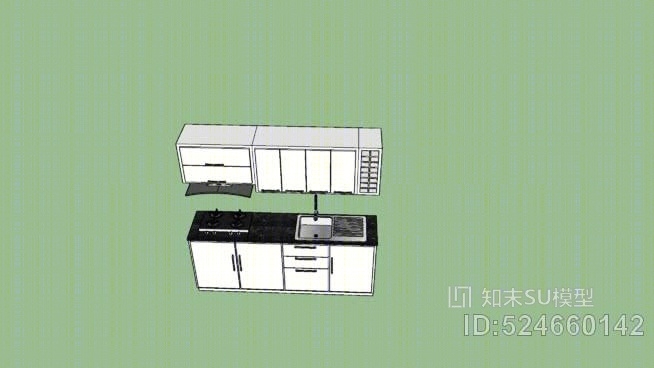 小厨房SU模型下载【ID:524660142】