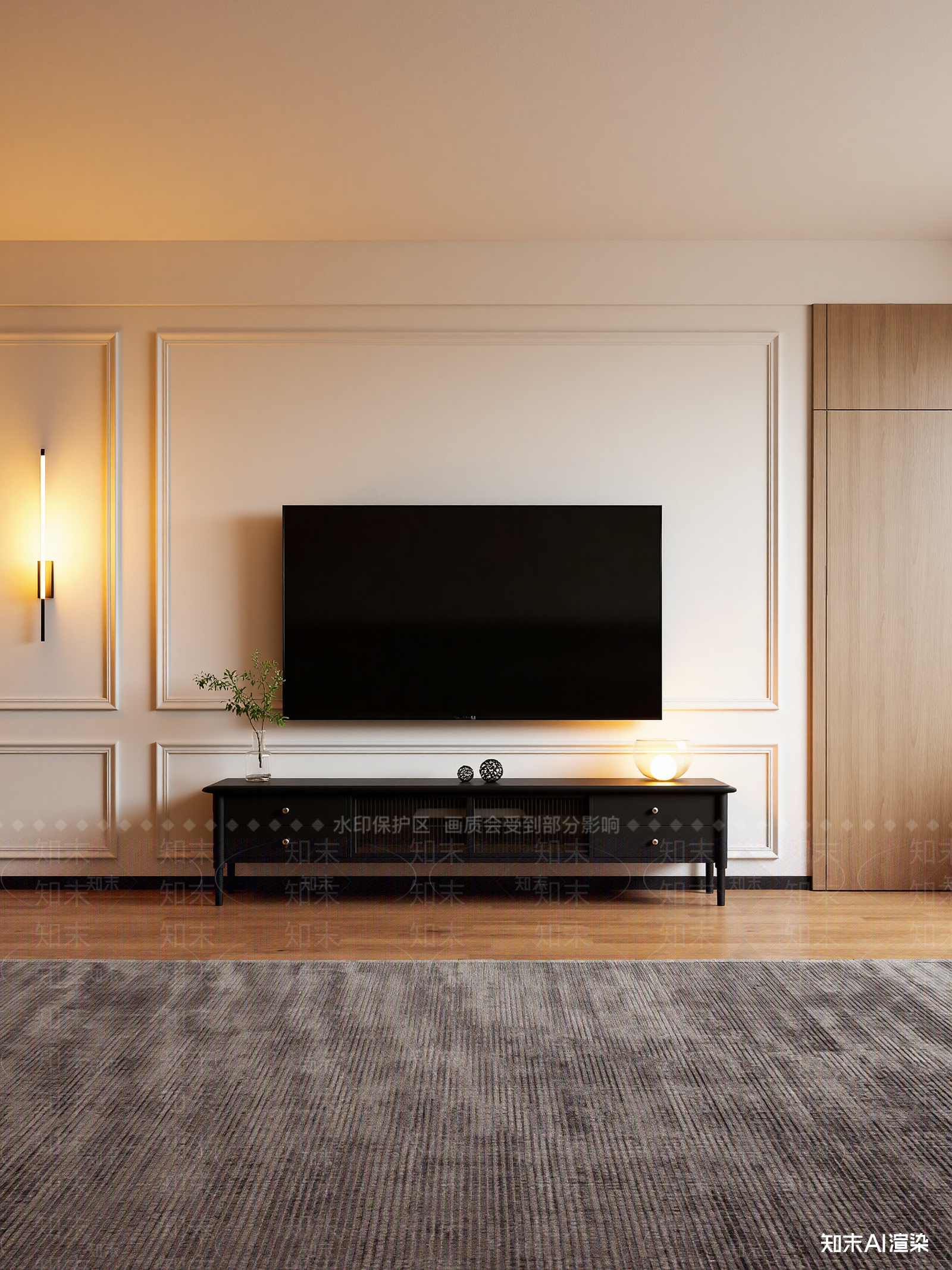 美式家居客厅3D模型下载【ID:1221977779】