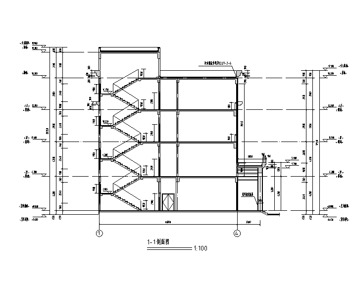 [陕西]多层剪力墙结构员工宿舍及活动室建筑施工图cad施工图下载【ID:149777154】