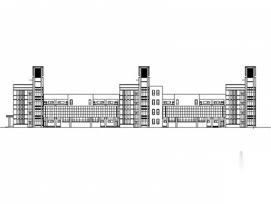 某小学四层教学综合楼建筑施工图cad施工图下载【ID:165932123】