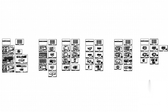 [深圳]大型通讯企业六个营业厅室内施工图cad施工图下载【ID:160704198】