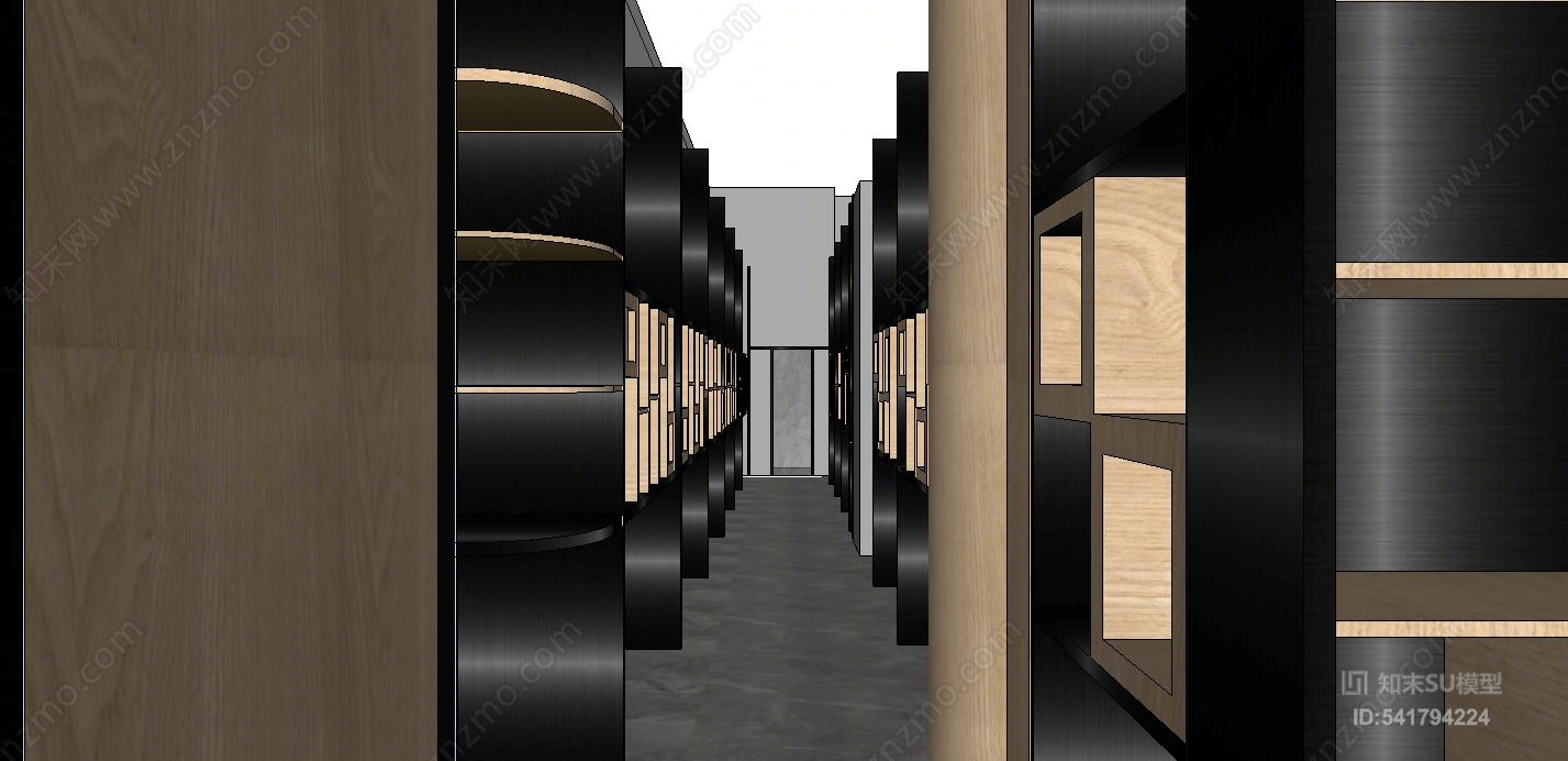 展示货架SU模型下载【ID:541794224】