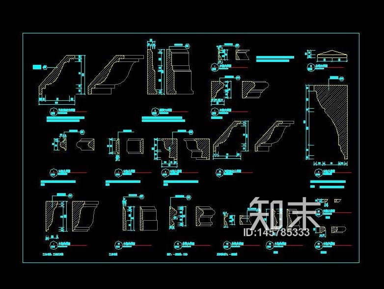 HBA-线条cad施工图下载【ID:145785333】