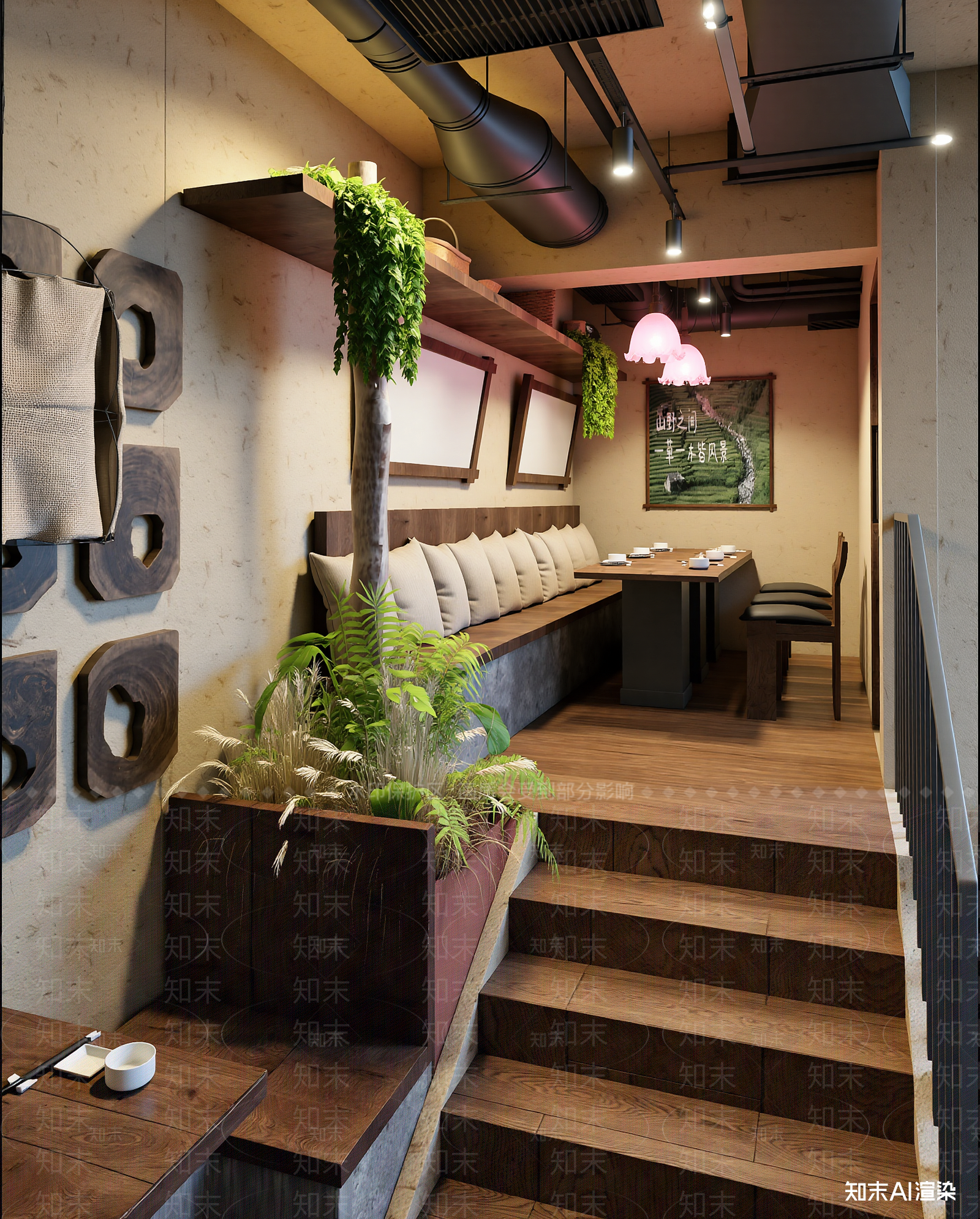 现代茶餐厅3D模型下载【ID:1222090920】