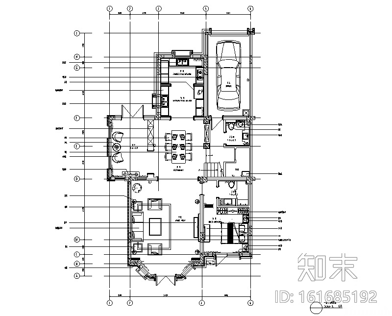 夏日里的Tffiany|盘锦小别墅设计施工图（附效果图）cad施工图下载【ID:161685192】