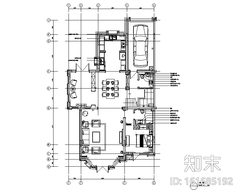 夏日里的Tffiany|盘锦小别墅设计施工图（附效果图）cad施工图下载【ID:161685192】