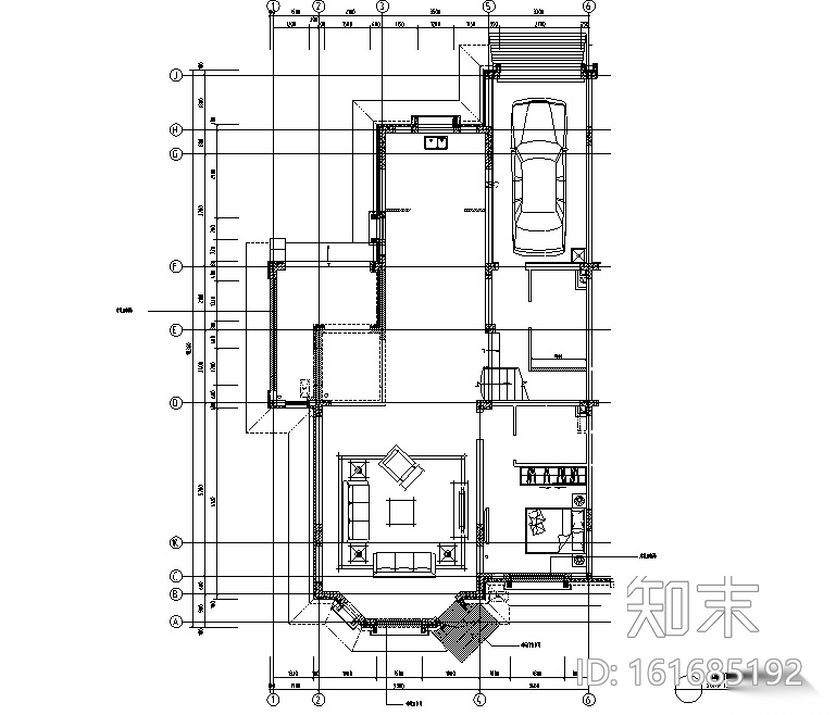 夏日里的Tffiany|盘锦小别墅设计施工图（附效果图）cad施工图下载【ID:161685192】