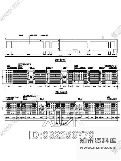 图块/节点酒吧走廊立面施工图下载【ID:832256778】