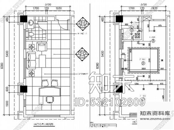 施工图总经理办公室装修图cad施工图下载【ID:532102809】