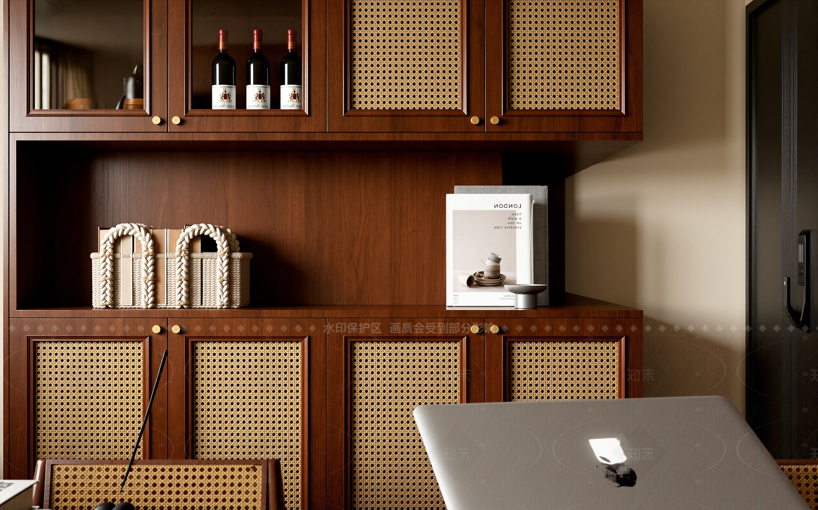 法式书房3D模型下载【ID:1214596305】