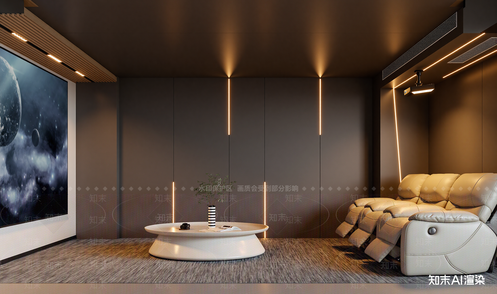 现代影音室3D模型下载【ID:1214826015】