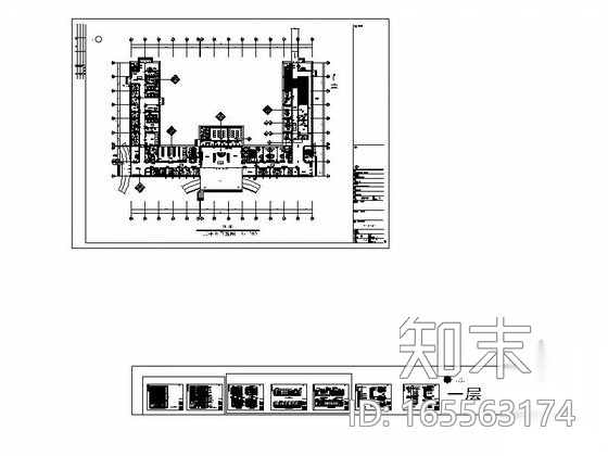 医院放射科室内装修图cad施工图下载【ID:165563174】