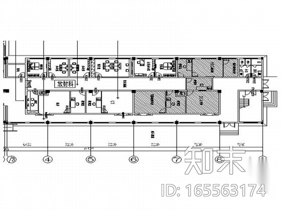 医院放射科室内装修图cad施工图下载【ID:165563174】