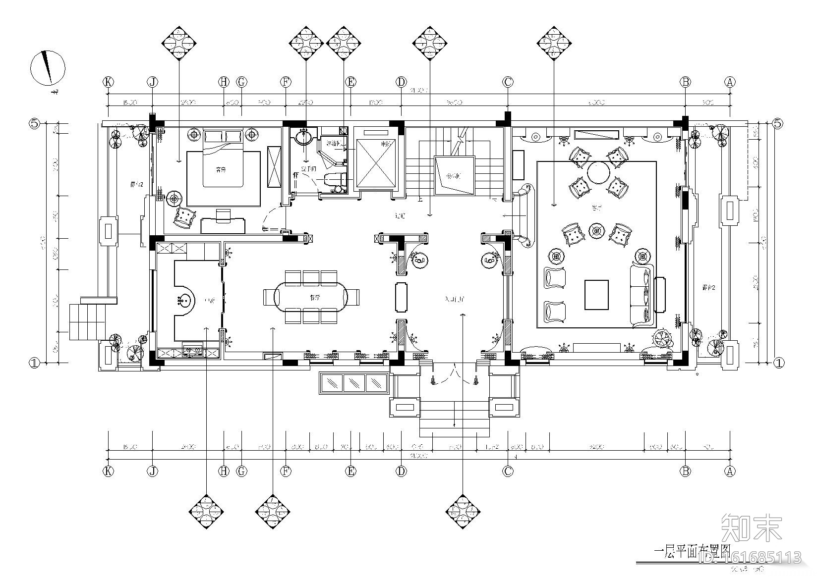 长沙梅溪湖壹号别墅法式样板间施工图+实景施工图下载【ID:161685113】