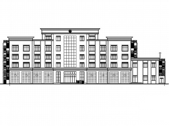 [西宁]某消防站建筑施工图cad施工图下载【ID:165423197】