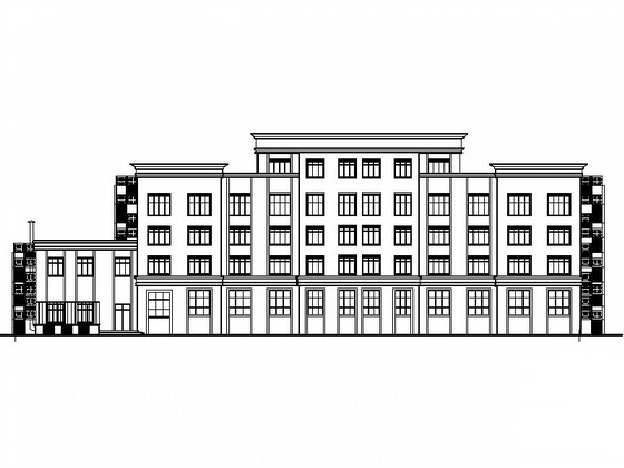 [西宁]某消防站建筑施工图cad施工图下载【ID:165423197】