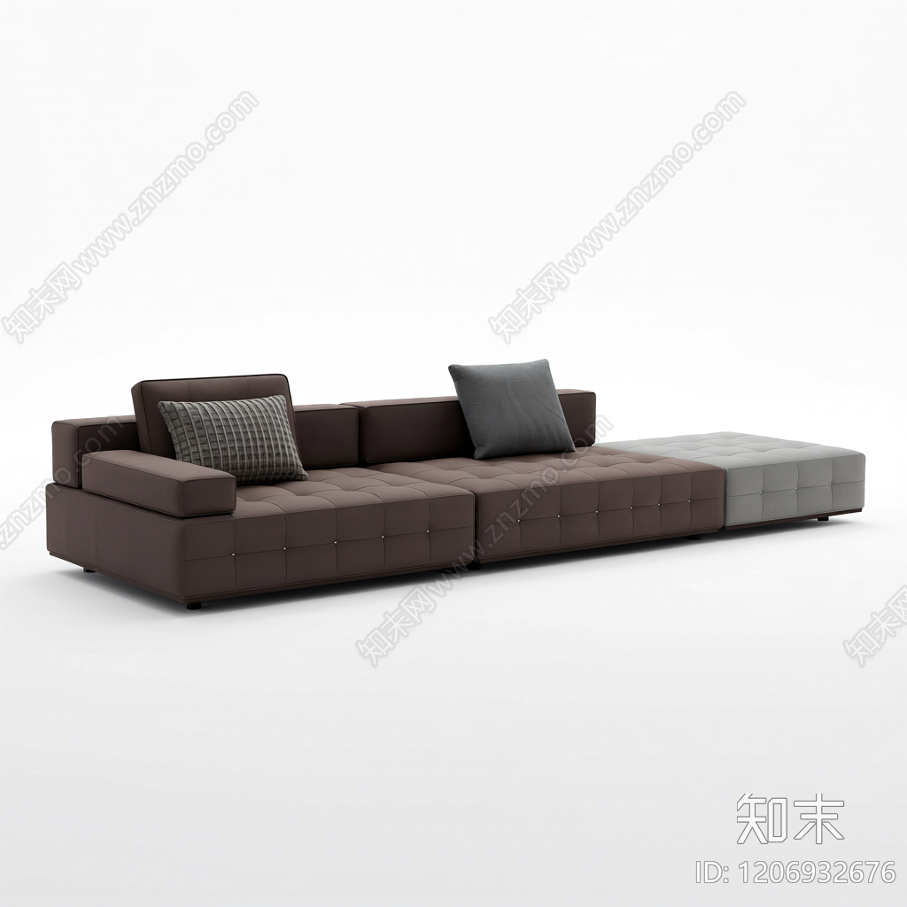 模块化沙发组合3D模型下载【ID:1206932676】