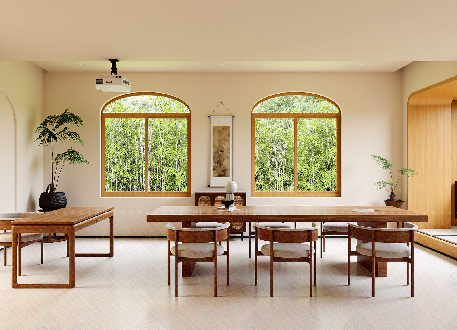 日式茶室3D模型下载【ID:1214557680】