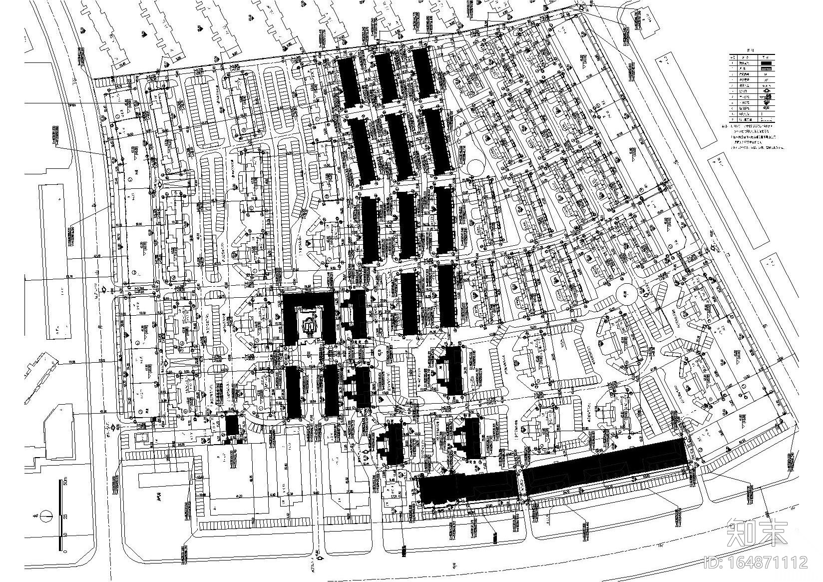 [辽宁]沈阳香湖盛景苑一期全套建筑施工图cad施工图下载【ID:164871112】