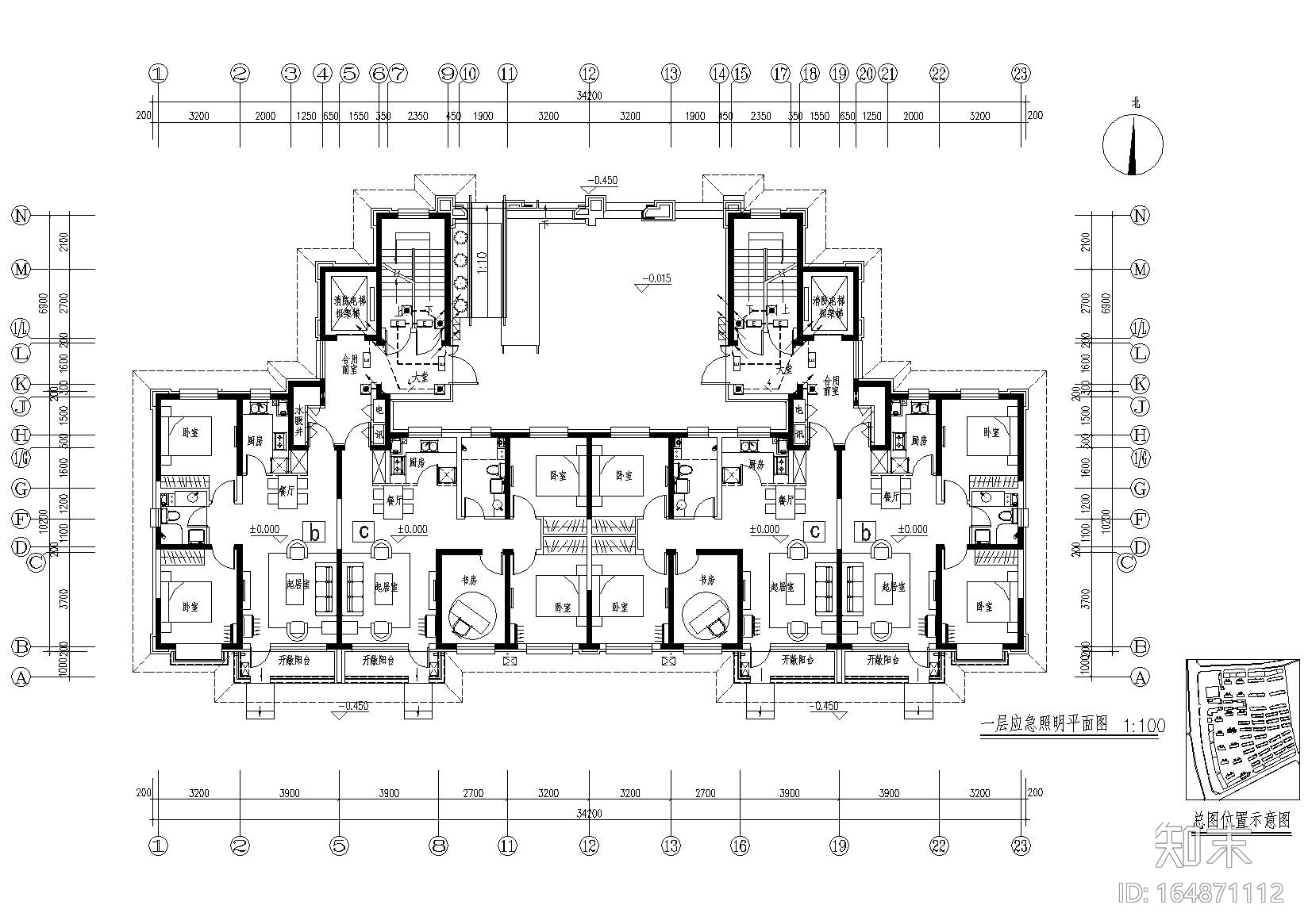 [辽宁]沈阳香湖盛景苑一期全套建筑施工图cad施工图下载【ID:164871112】