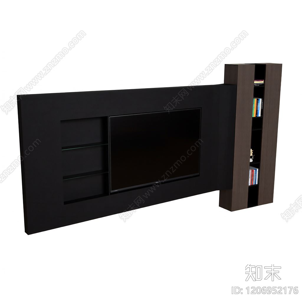 电视墙组合柜3D模型下载【ID:1206952176】