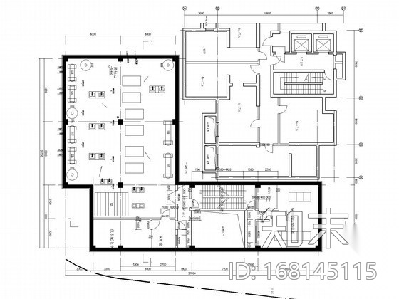 [吉林]加压泵站管线施工图cad施工图下载【ID:168145115】