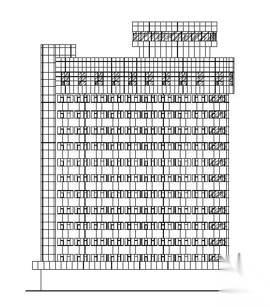 [山西]某研究院铝塑板外立面装饰工程建筑施工图施工图下载【ID:167932150】