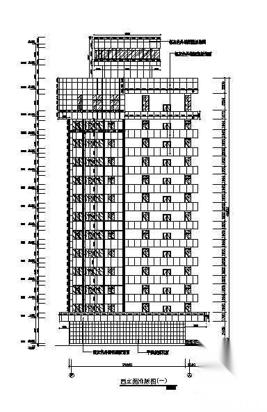 [山西]某研究院铝塑板外立面装饰工程建筑施工图cad施工图下载【ID:167932150】