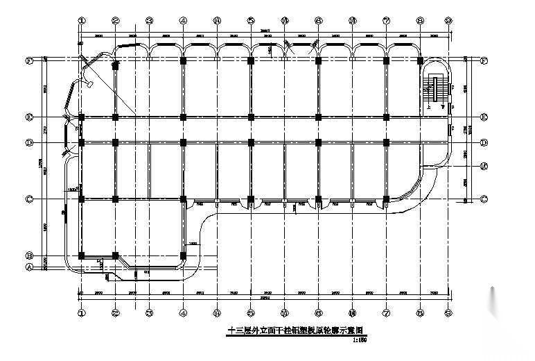 [山西]某研究院铝塑板外立面装饰工程建筑施工图cad施工图下载【ID:167932150】