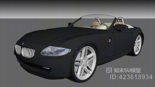 宝马Z4跑车SU模型下载【ID:423618934】