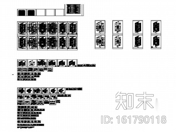 [河南]高档办公楼现代办公室装修施工图cad施工图下载【ID:161790118】
