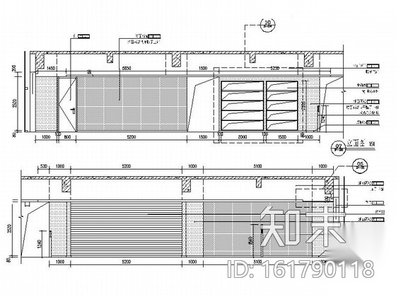 [河南]高档办公楼现代办公室装修施工图cad施工图下载【ID:161790118】