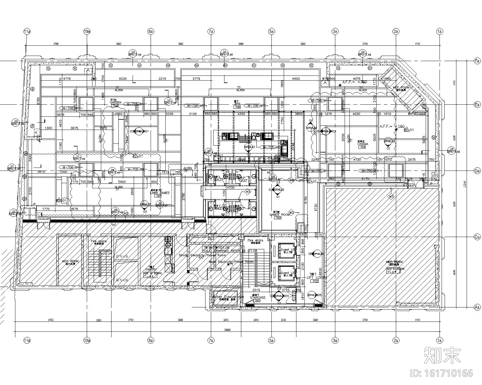 [上海]五星商务特色酒店全套施工图+效果图cad施工图下载【ID:161710166】