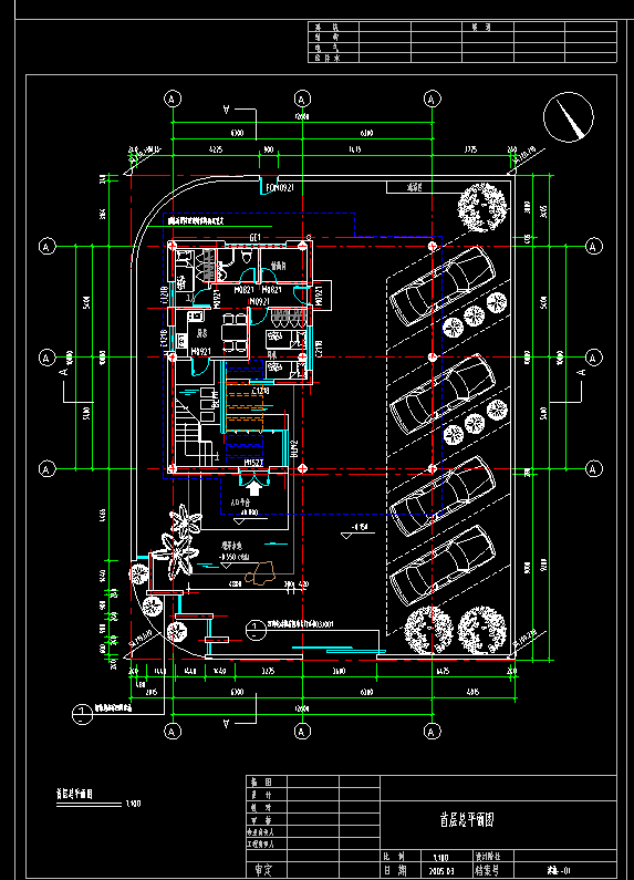 现代风格别墅建筑方案设计（包含效果图+CAD）施工图下载【ID:149870148】