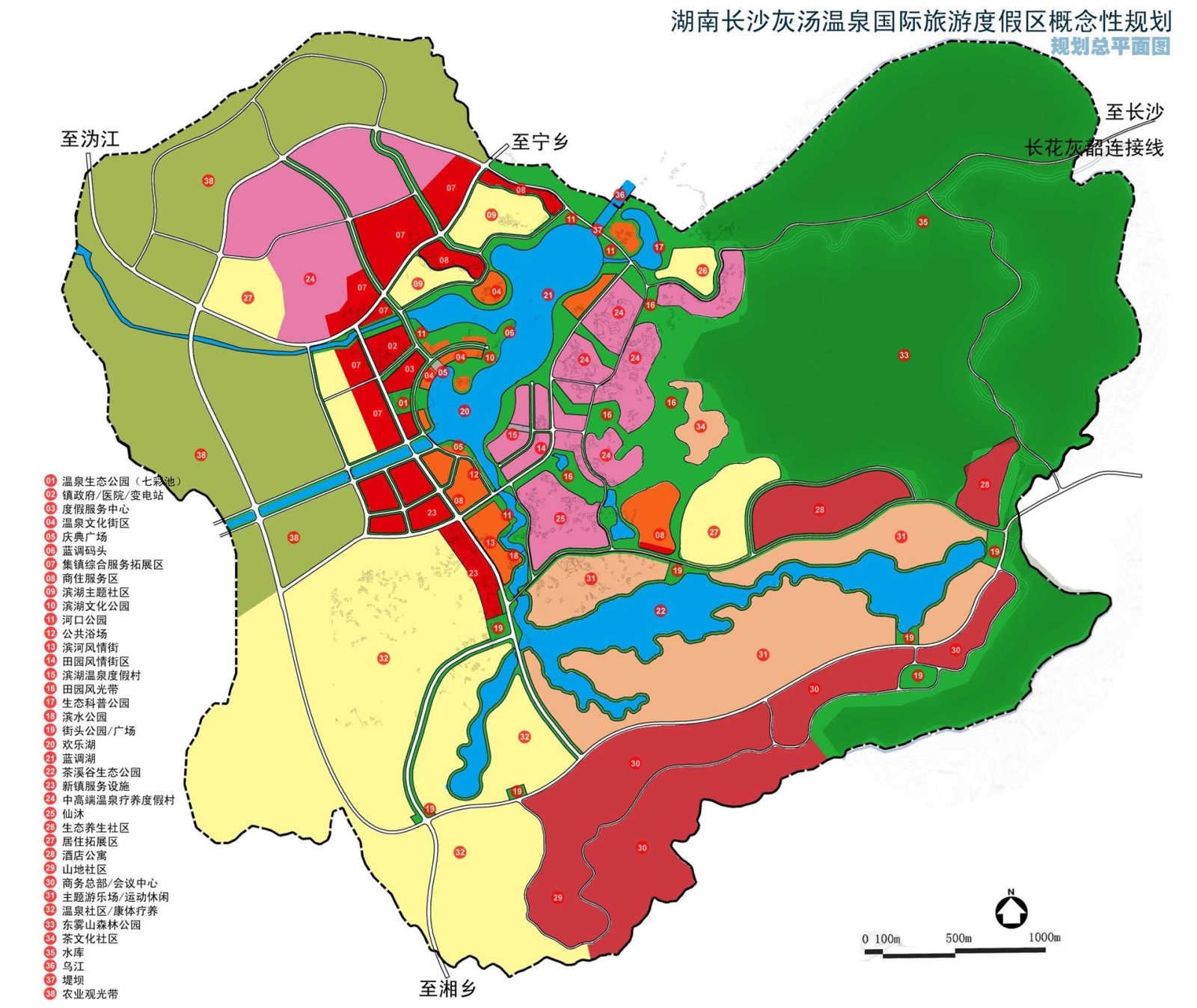 [湖南]长沙灰汤温泉国际旅游度假区概念性规划--阿特金斯cad施工图下载【ID:161032154】