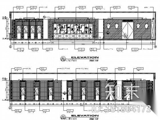 [苏州]某集团办公楼中式风格室内装修图（含效果）cad施工图下载【ID:161804173】