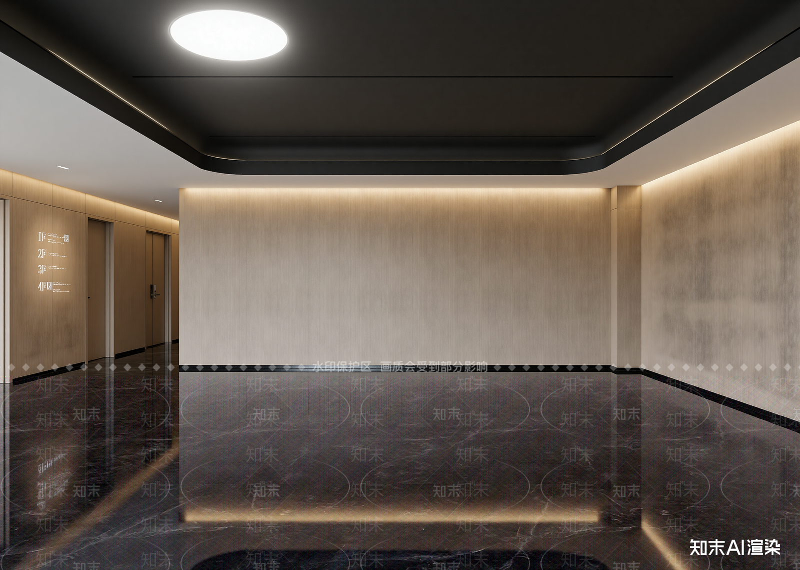 现代走廊3D模型下载【ID:1214610379】