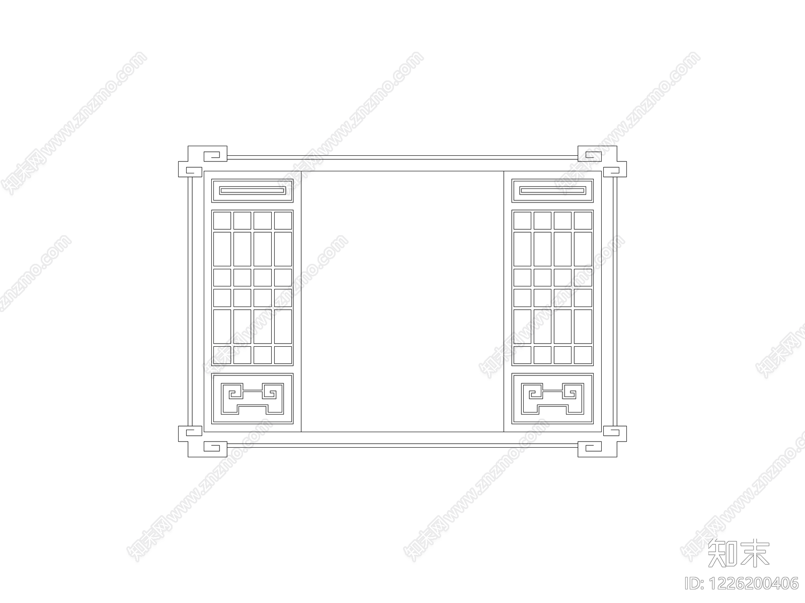 柜子cad施工图下载【ID:1226200406】