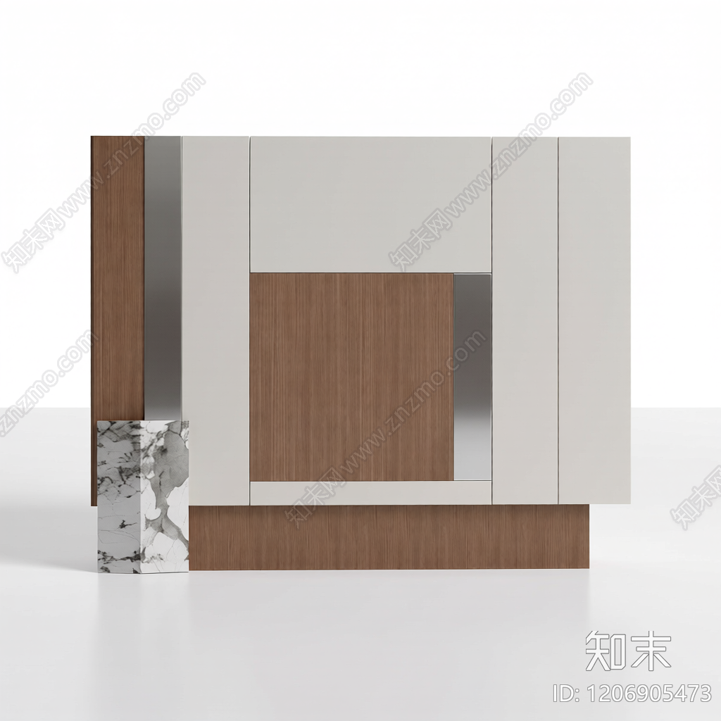 电视墙造型构件3D模型下载【ID:1206905473】