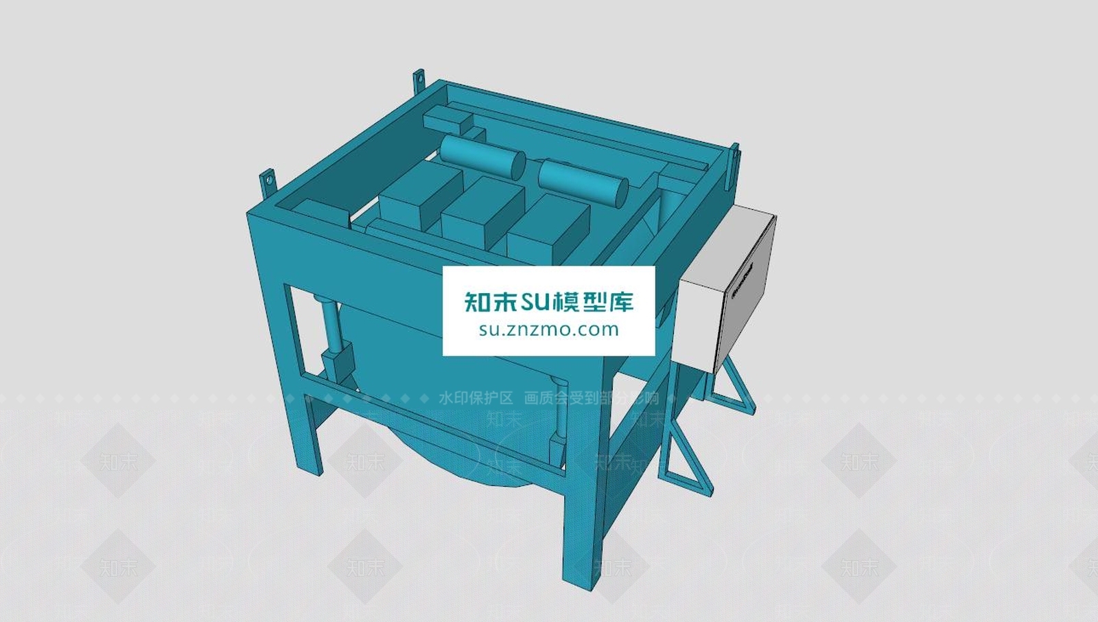 米尔诺尔工业洗衣机SU模型下载【ID:170606137】