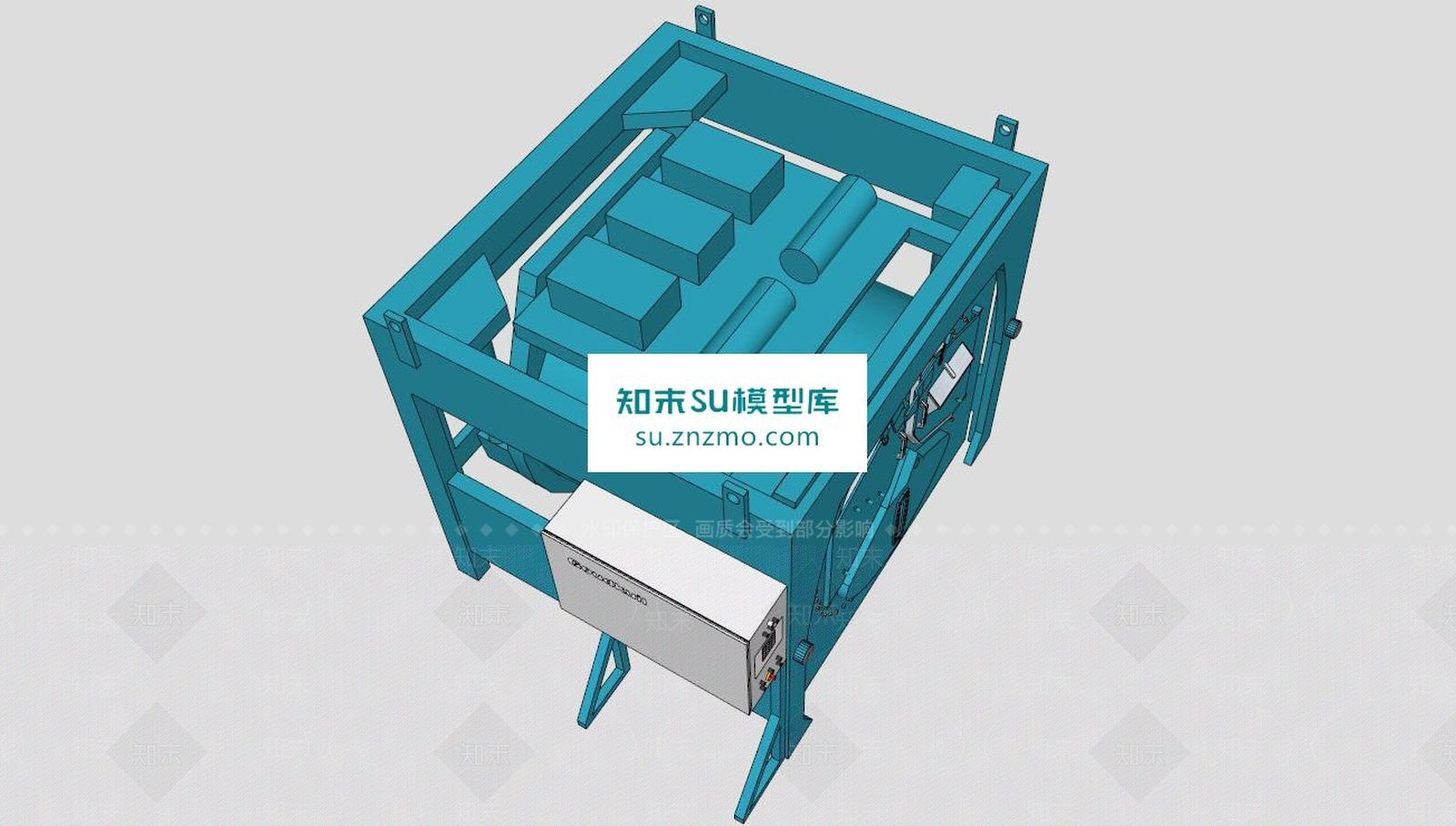 米尔诺尔工业洗衣机SU模型下载【ID:170606137】