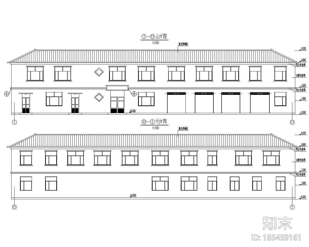 某水厂综合楼砖混结构施工图（CAD含建筑）施工图下载【ID:165459161】