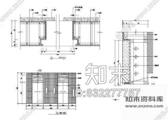 图块/节点电梯厅详图cad施工图下载【ID:832277757】