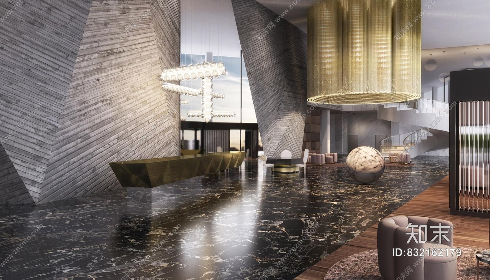 HBA上海宝龙艾美酒店施工图下载【ID:832162179】