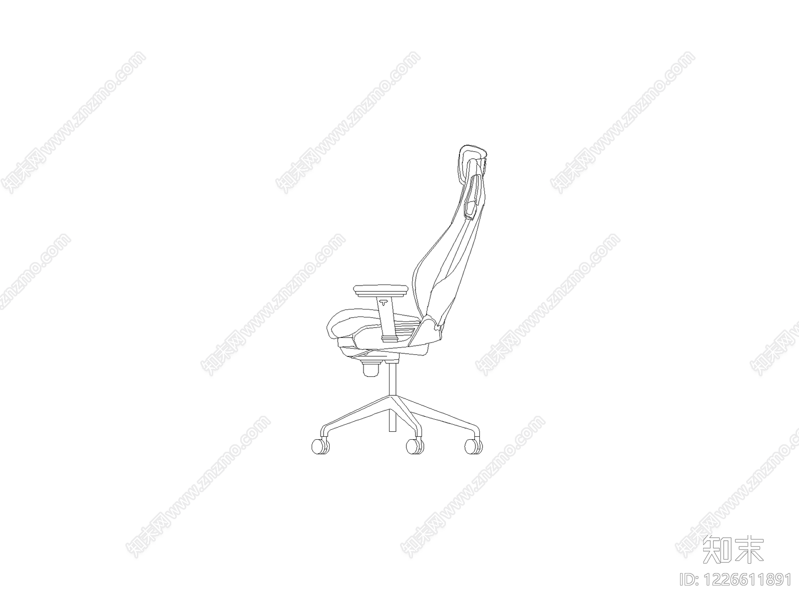 现代椅子CAD图纸