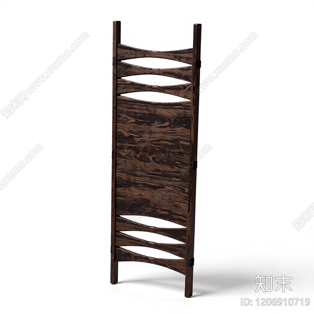木质隔断屏风3D模型下载【ID:1206910719】