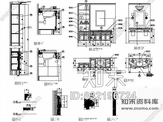 图块/节点精致按摩房盥洗柜详图施工图下载【ID:832196724】