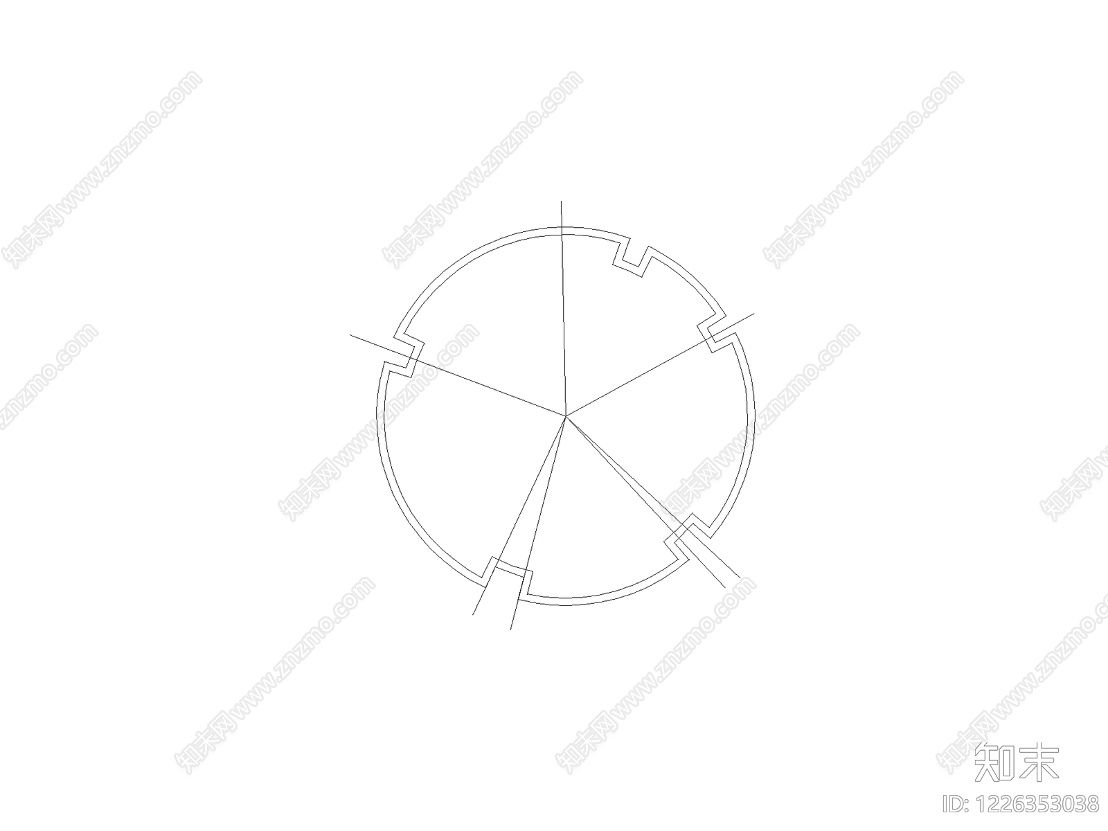 现代开关插座CAD图纸